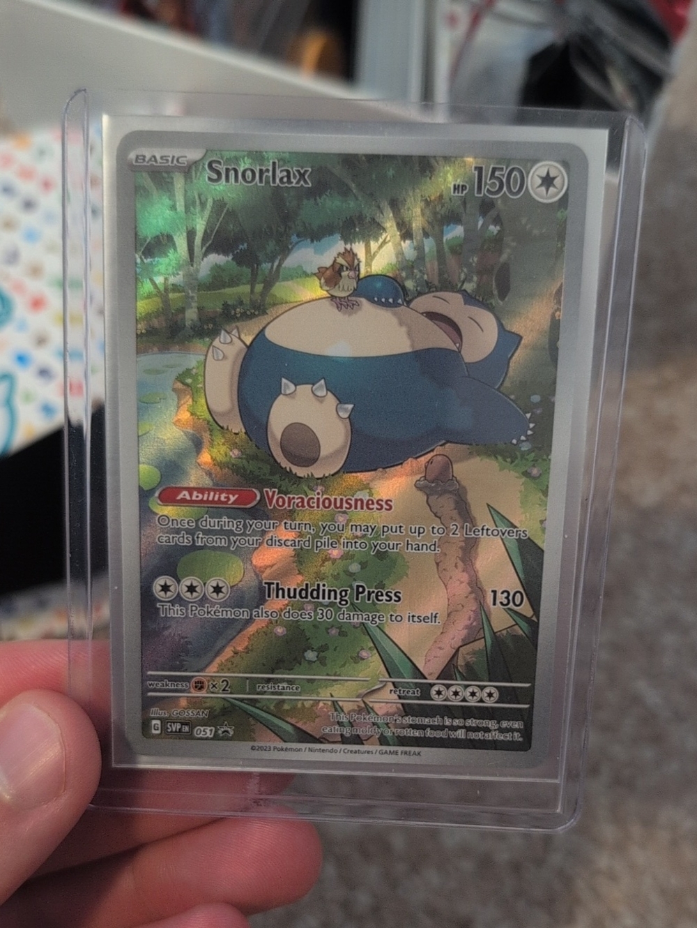 Snorlax Holographic Pokémon Card - 151 Promo Card